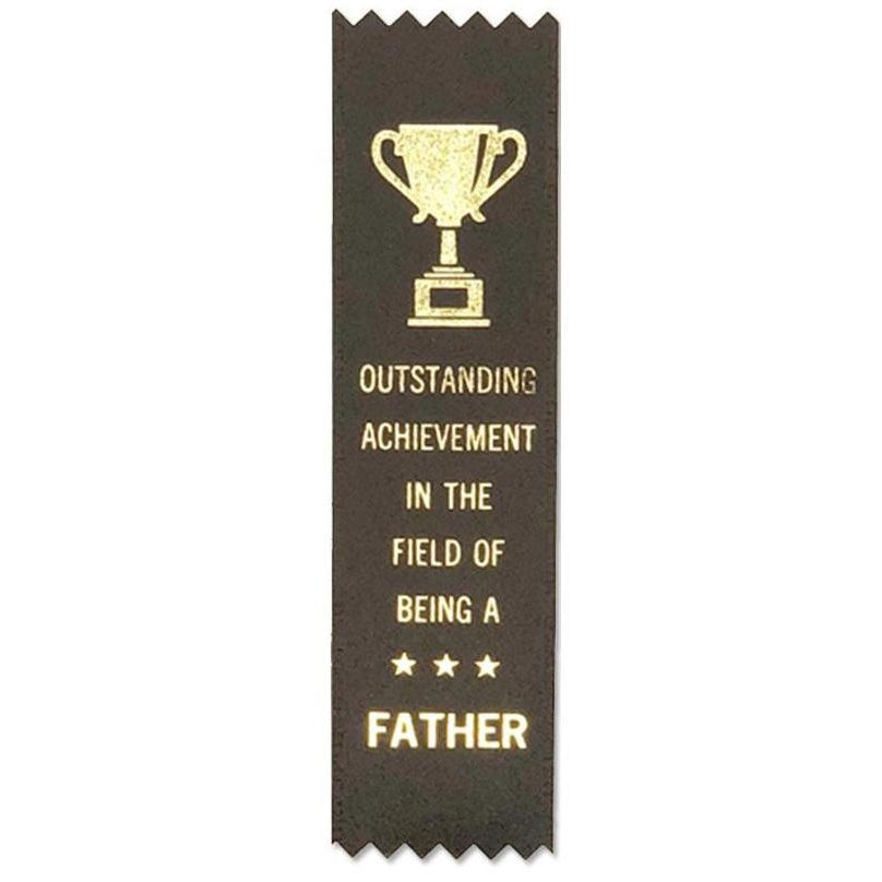 Outstanding Achievement In The Field Of Being A Father Adulting Award Ribbon on Gift Card