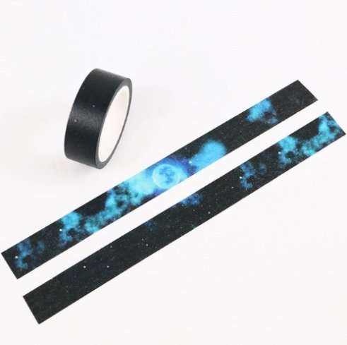 Galaxy Moon Washi Decorative Masking Tape | Gift Wrapping and Craft Tape