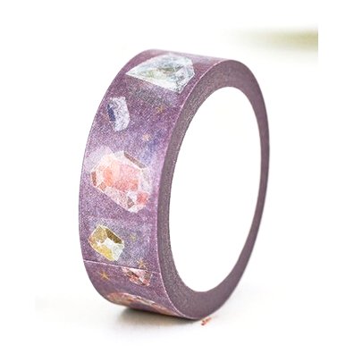 Gem Washi Tape in Lavender | Gift Wrapping and Craft Tape