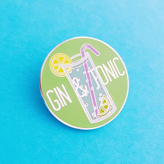 Gin and Tonic Enamel Pin Badge
