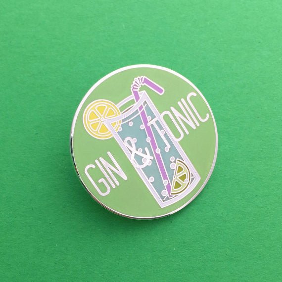 Gin and Tonic Enamel Pin Badge
