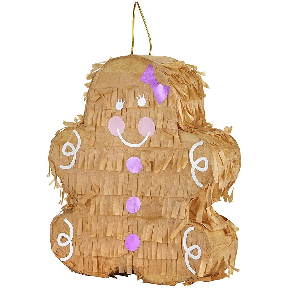 Gingerbread Man Petite Piñata | Approx. 6"