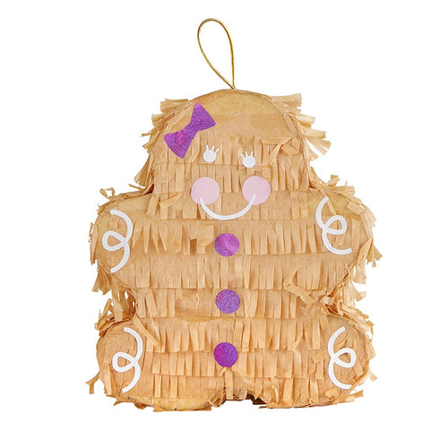 Gingerbread Man Petite Piñata | Approx. 6"