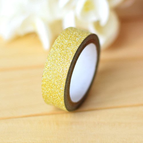 Glitter Washi Tape in Fuchsia, Silver, or Gold