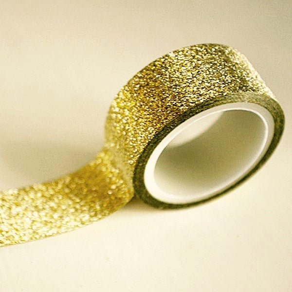 Glitter Washi Tape in Fuchsia, Silver, or Gold