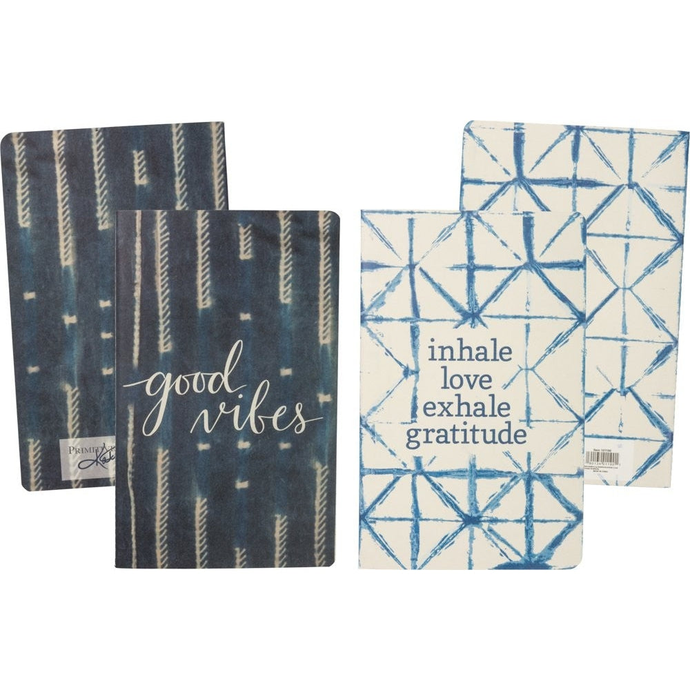 Good Vibes and Inhale Love Exhale Gratitude Notebook Set