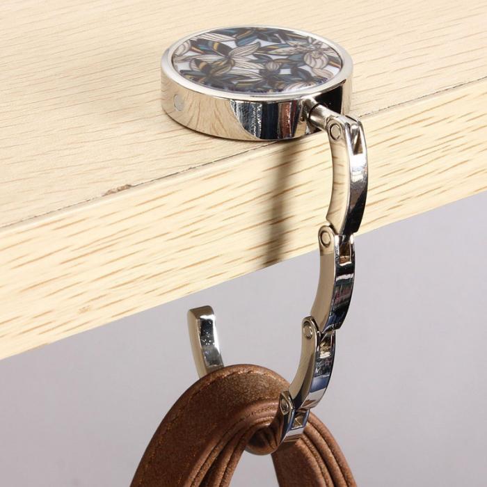 Graphic Purse Hanger Handbag Hook in Silver (9 options)
