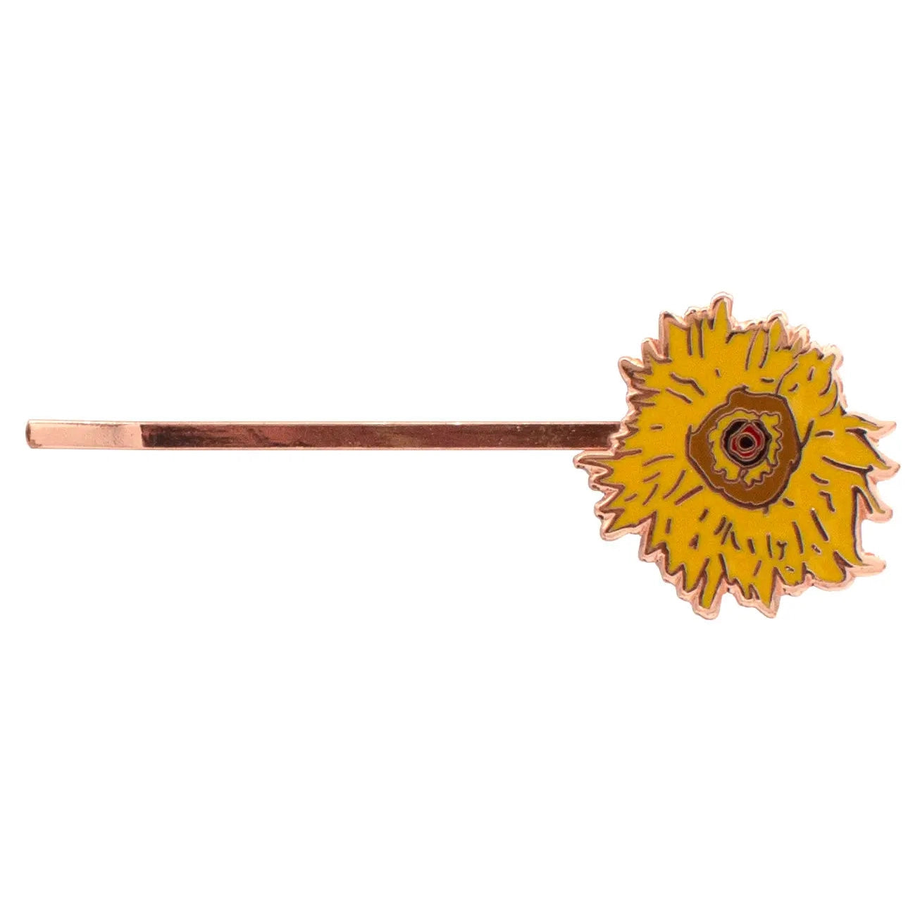 Great Flowers Of Art Hair Pins | Set of 3 | Flowers Painted by Van Gogh, O'Keefe, and Monet