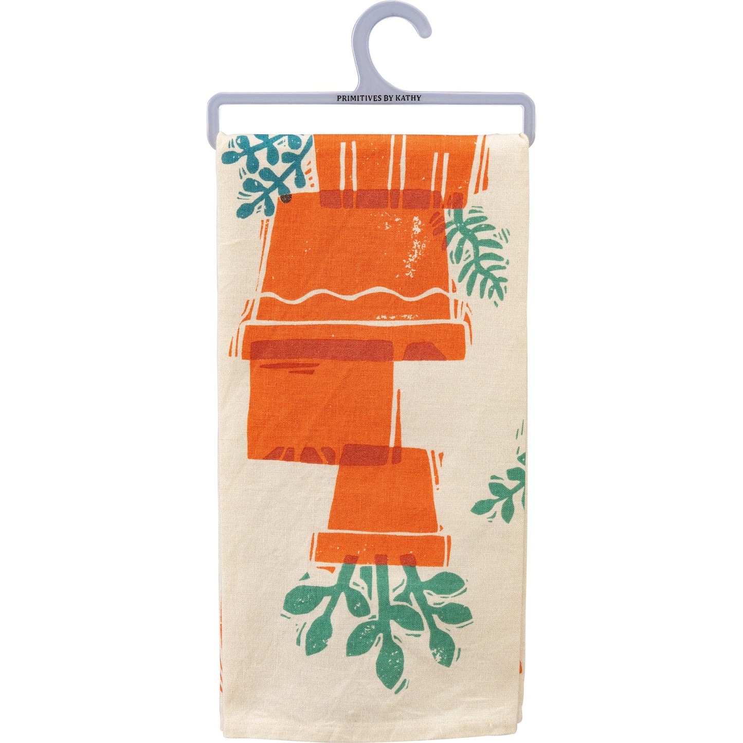 Grow With The Flow Dish Cloth Towel | Cute Kitchen Hand Towel | 20" x 26"