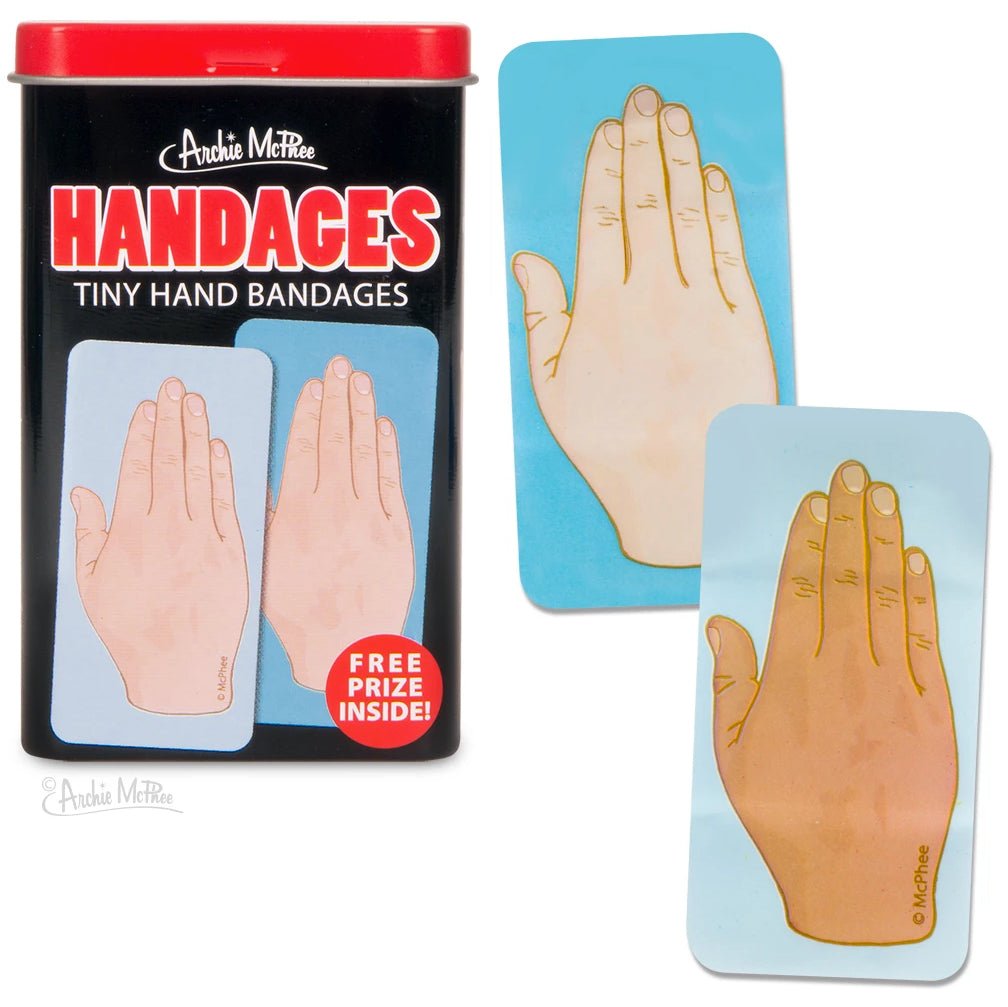 Handage Handages Tiny Hand Bandages | Funny Bandages in a Metal Tin – The ...