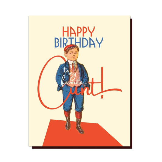 Happy Birthday To My Favorite (c)Aunt Greeting Card