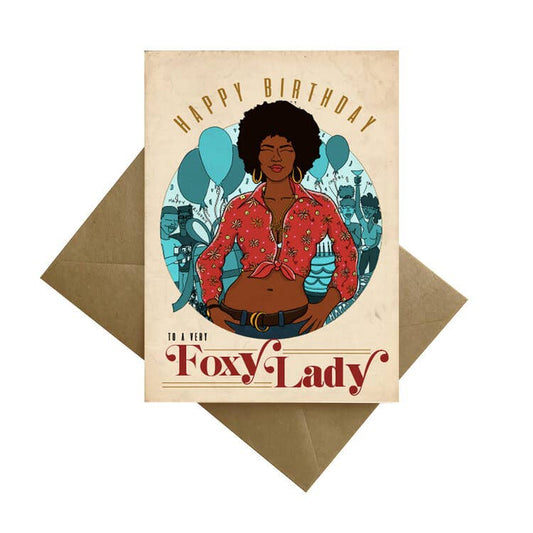 Happy Birthday to A Very Foxy Lady Card