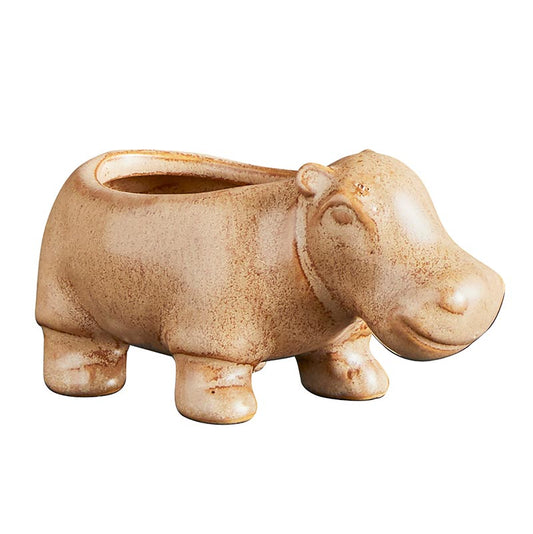 Hippo Mini Planter Flower Pot | For Succulents and Small Plants