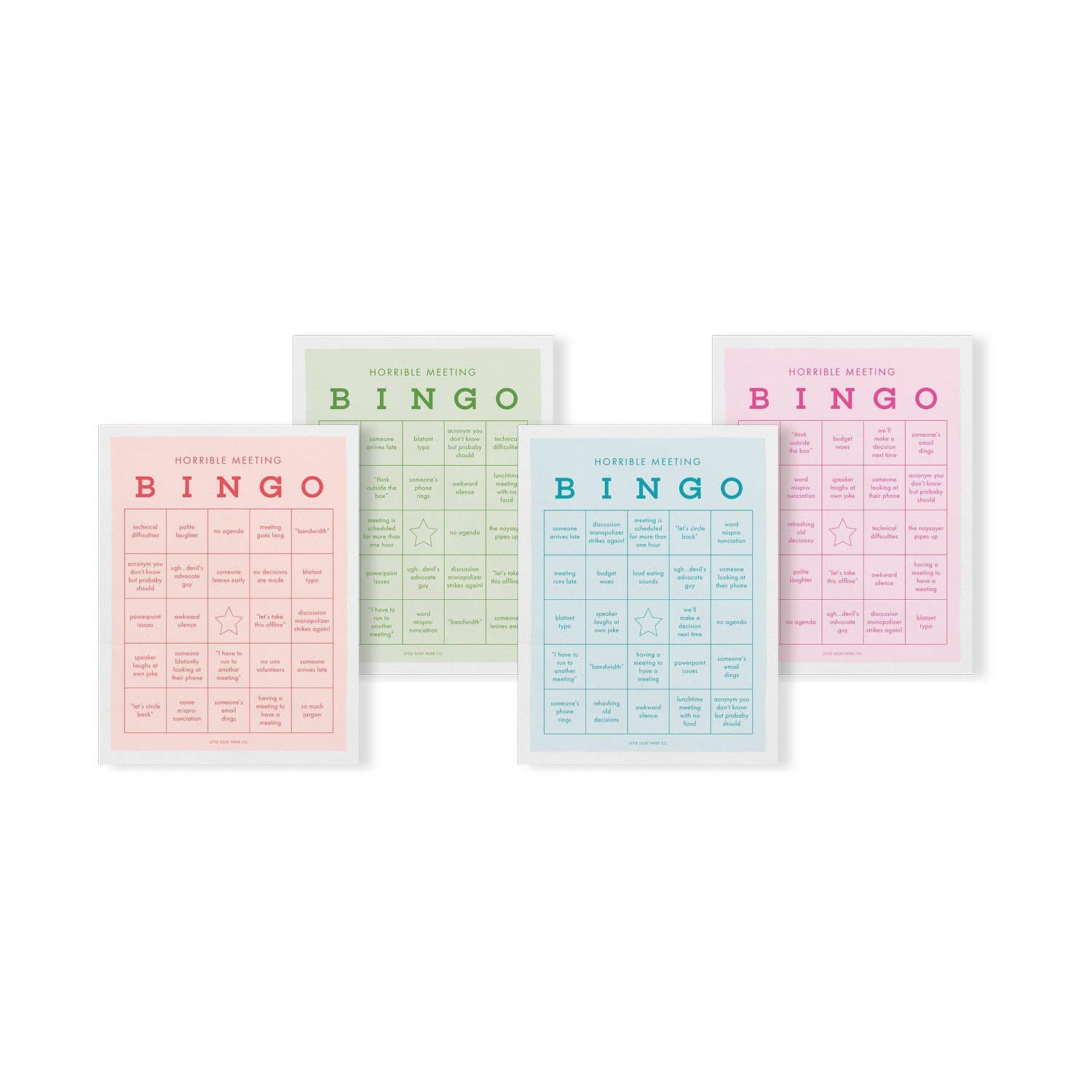 Horrible Meeting Bingo Notepad | 50 Sheets | 4 1/4" x 5 1/2"