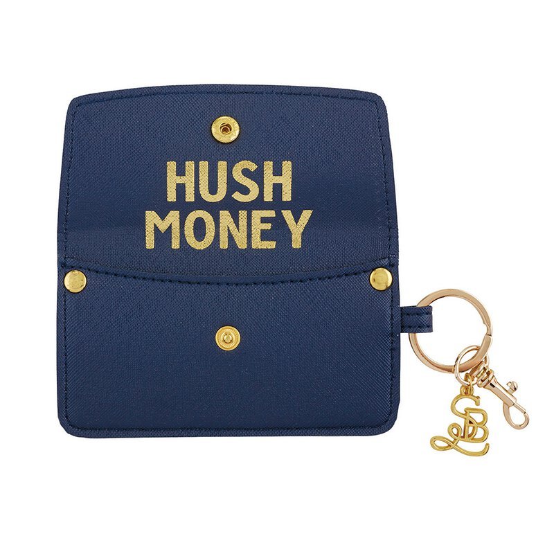 Hush Money Navy Credit Card Pouch