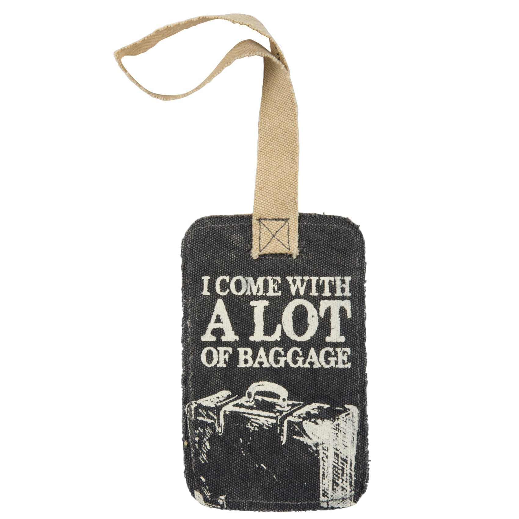 I Come With A Lot Of Baggage Canvas Luggage Tag