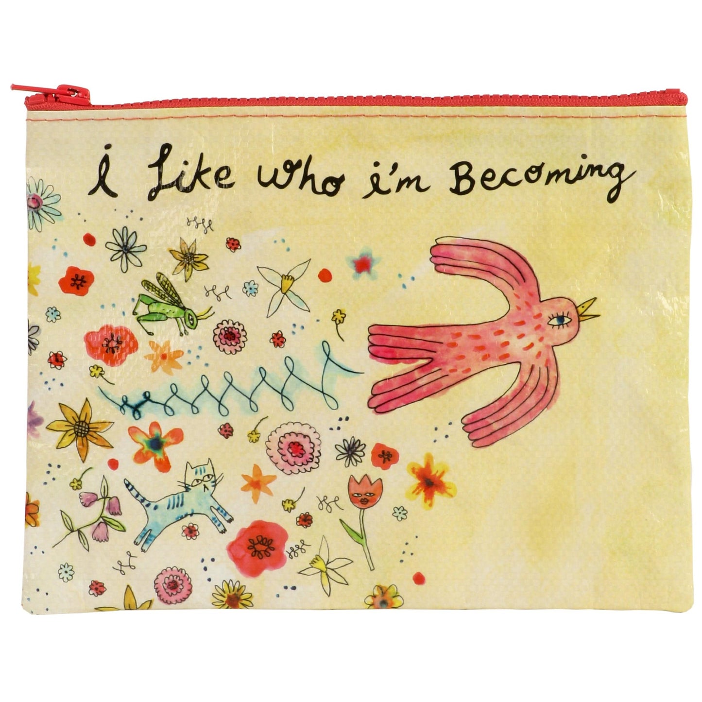 I Like Who I'm Becoming Zipper Pouch | 9.5" X 7.25" | BlueQ at GetBullish