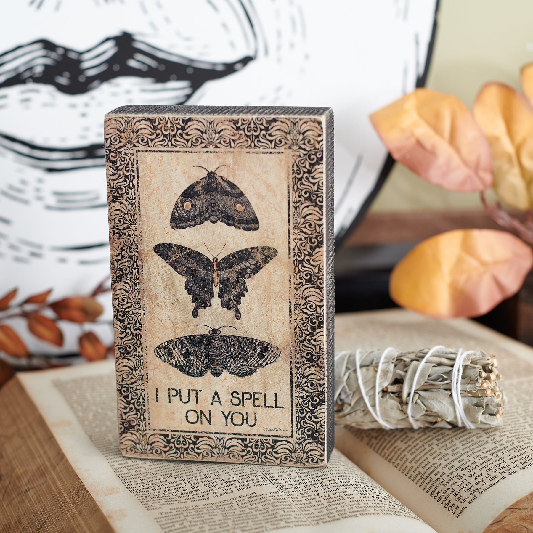 I Put A Spell On You Wooden Block Sign | 4" x 5.5"