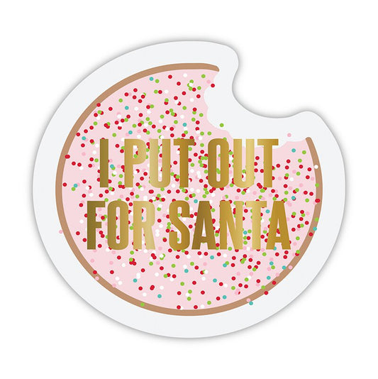I Put Out for Santa Holiday Party/Beverage/Cocktail Napkins | Cookie Shaped