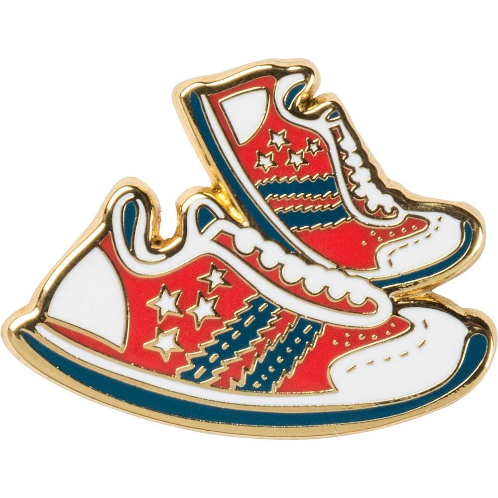 I Run Better Than The Government Running Shoes Enamel Pin