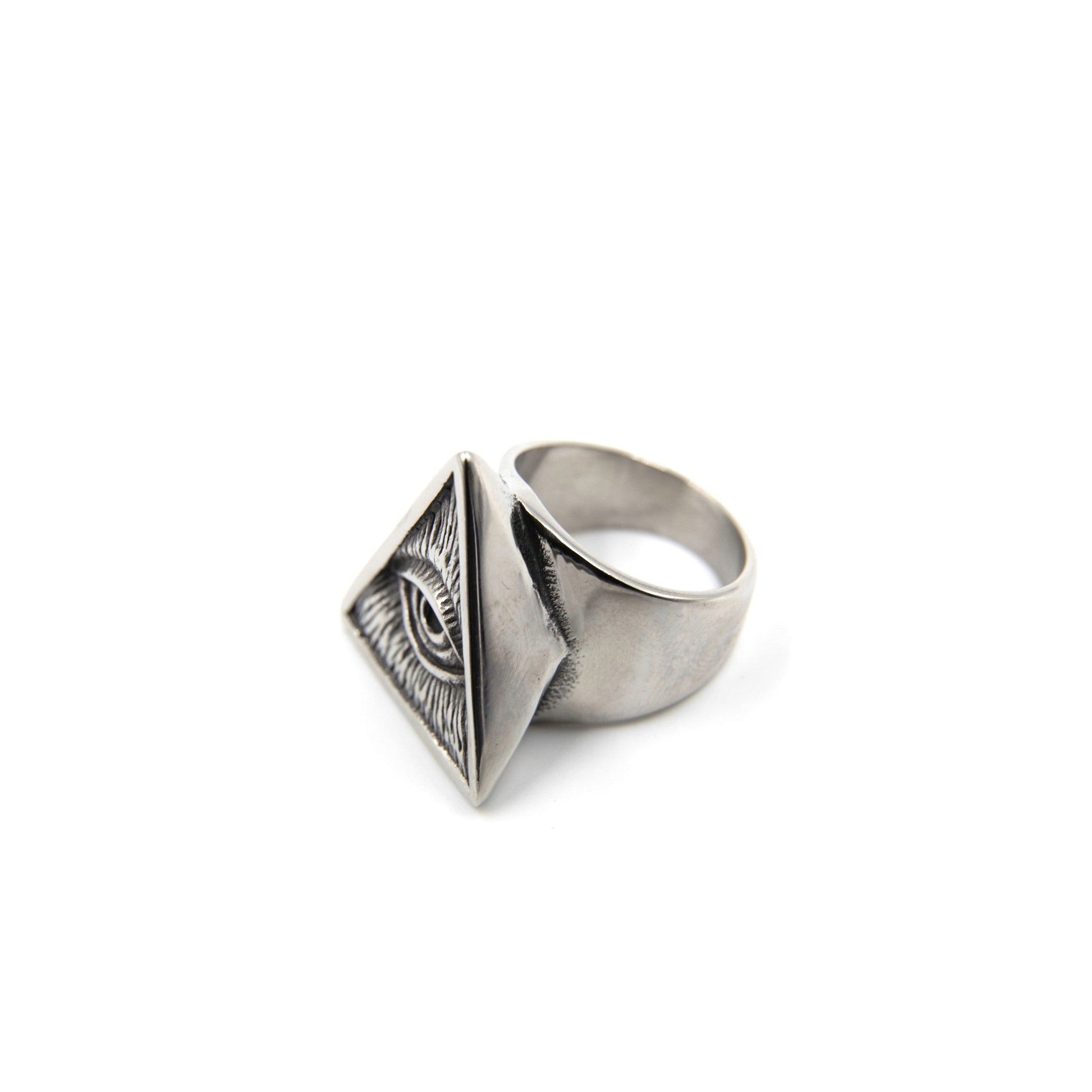 Illuminati Statement Ring in Heritage Silver