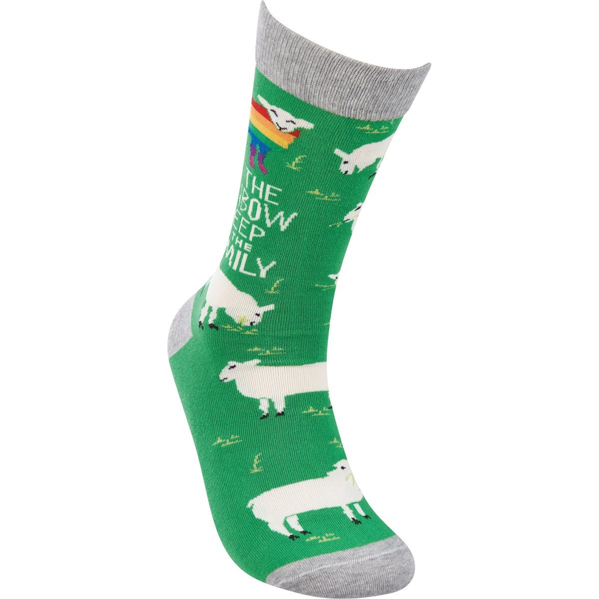 I'm The Rainbow Sheep Of The Family Funny Socks in Green | Unisex | LGBTQ