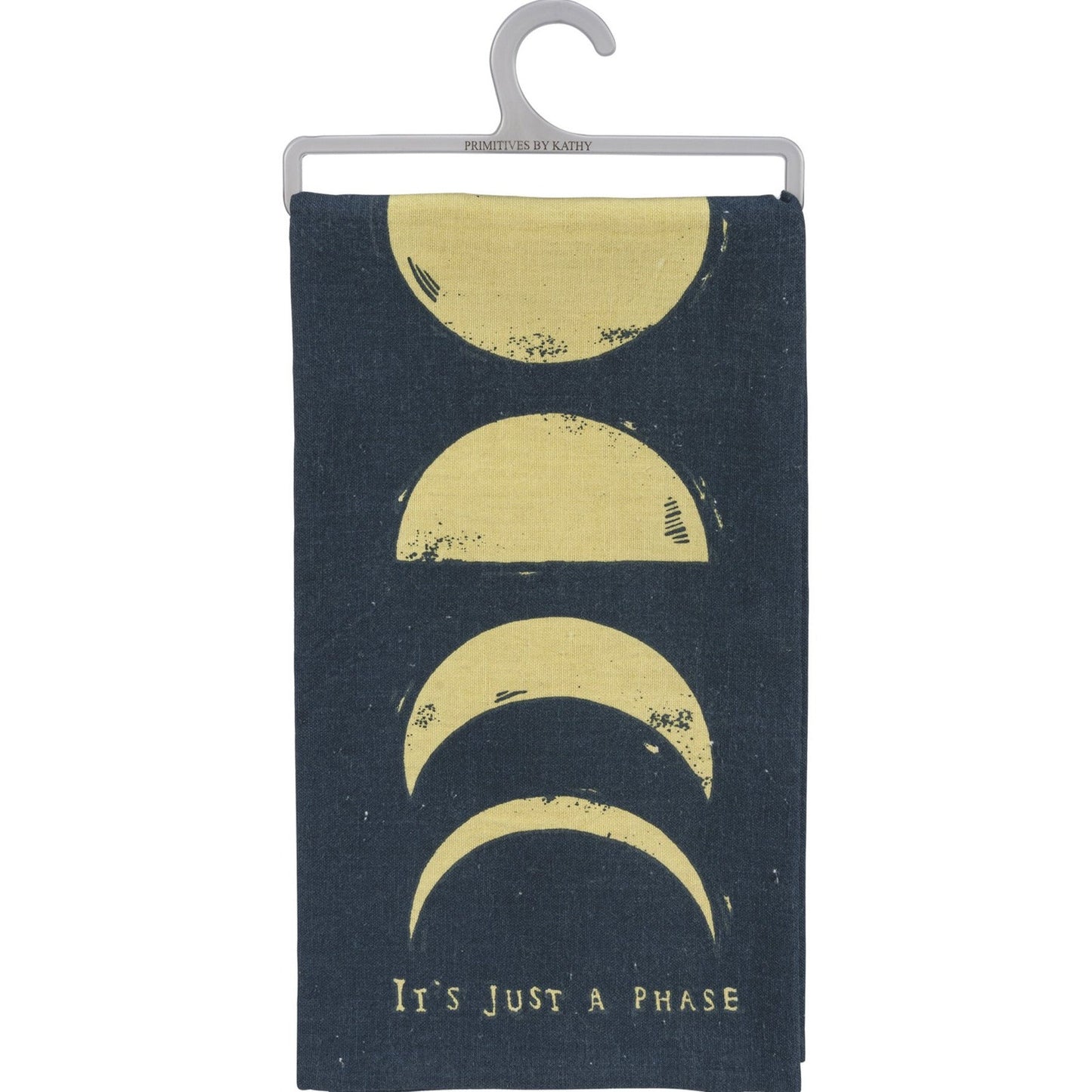 It's Just A Phase Moon Dish Cloth Towel | All-Over Block Print Design | 20" x 26"