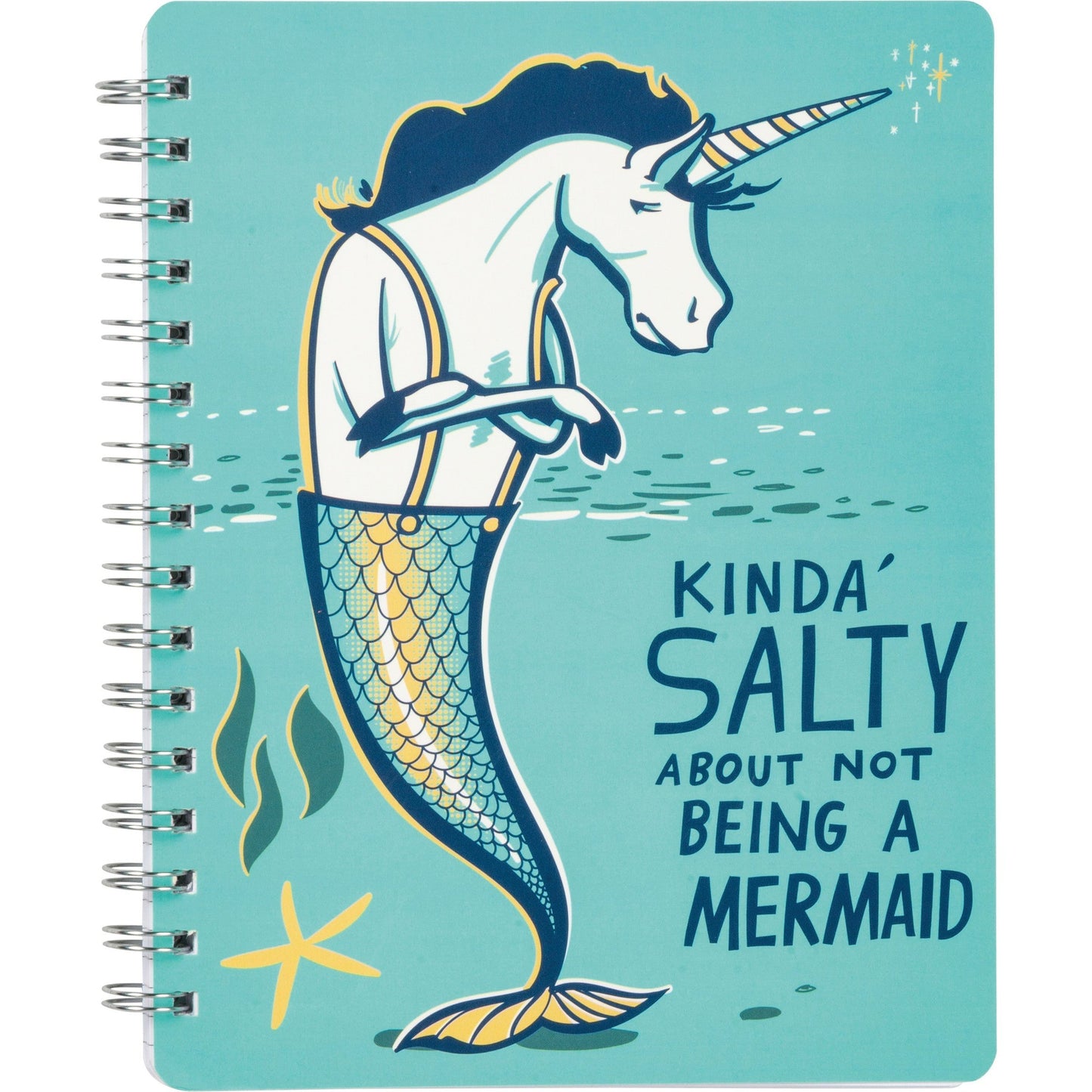 Kinda Salty About Not Being A Mermaid Spiral Notebook