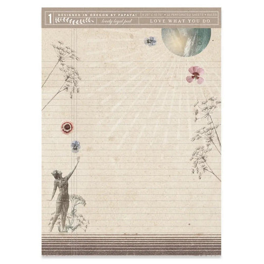 Kissed By The Moonlight Legal Pad | Stationery Notepad | 8.5" x 11.75”
