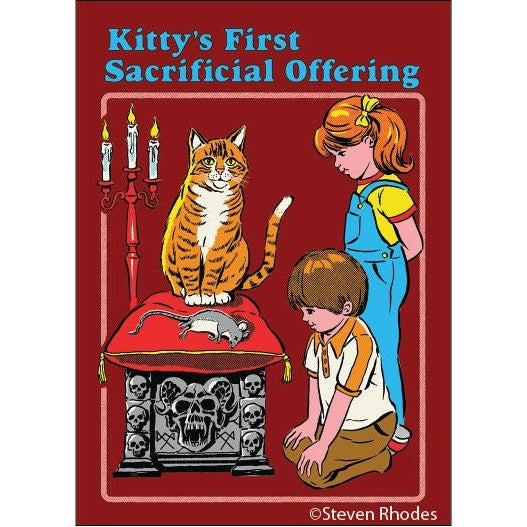 Kitty's First Sacrificial Offering Magnet | 2.5" X 3.5"