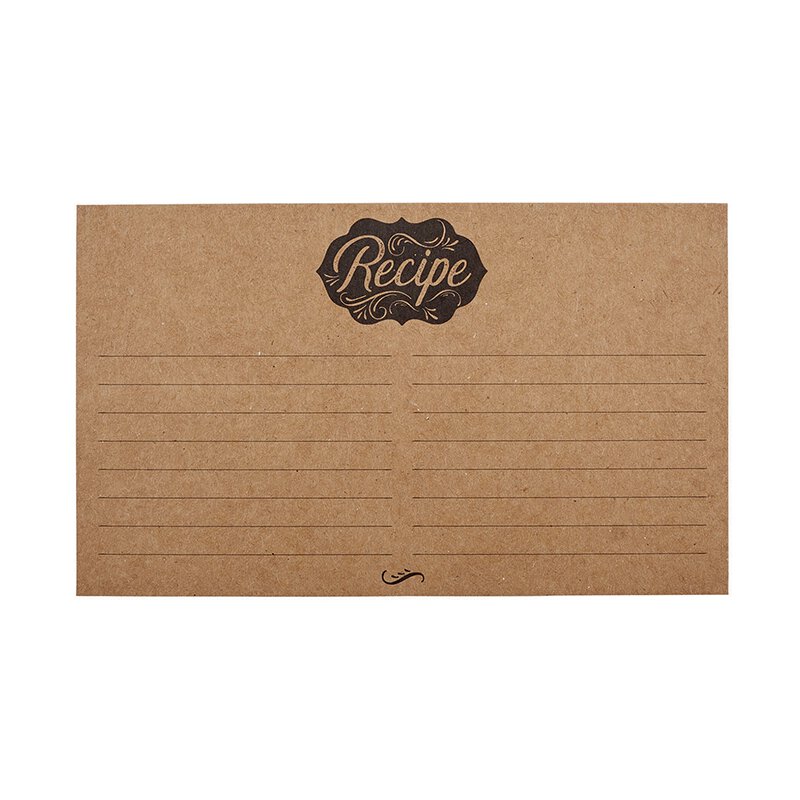 Kraft Lined Classic Recipe Cards | Retro Recipe Cards to Keep Or Share Recipes