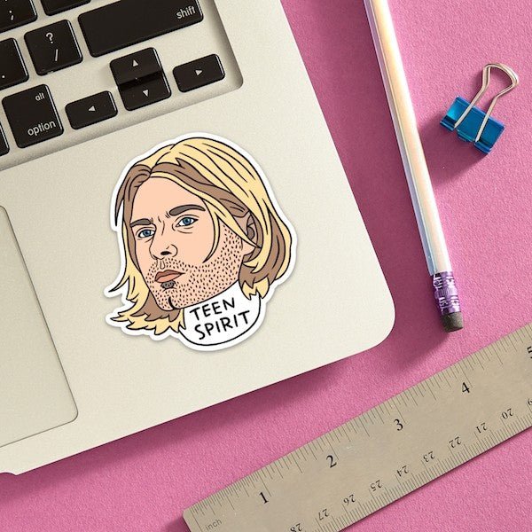 Kurt Cobain Teen Spirit Die Cut Sticker