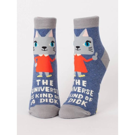 Last Call! The Universe Is A Dick Women's Ankle Dress Socks