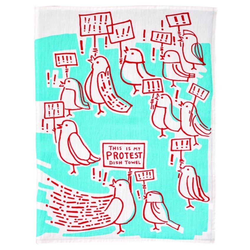 Last Call! This is My Protest Screen-Printed Dish Towel