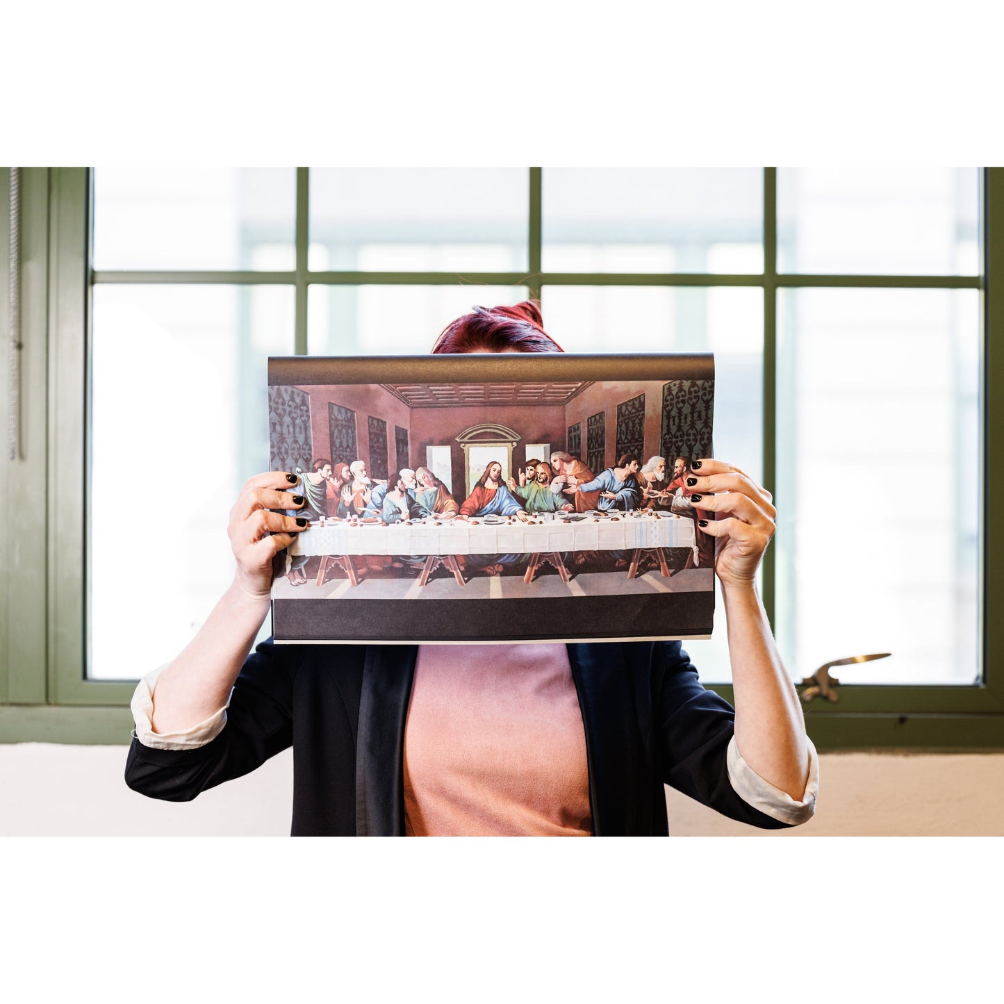 Last Supper Paper Placemats (40 pack) | Funny Peel-Off Pad for a Biblical Feast at Home