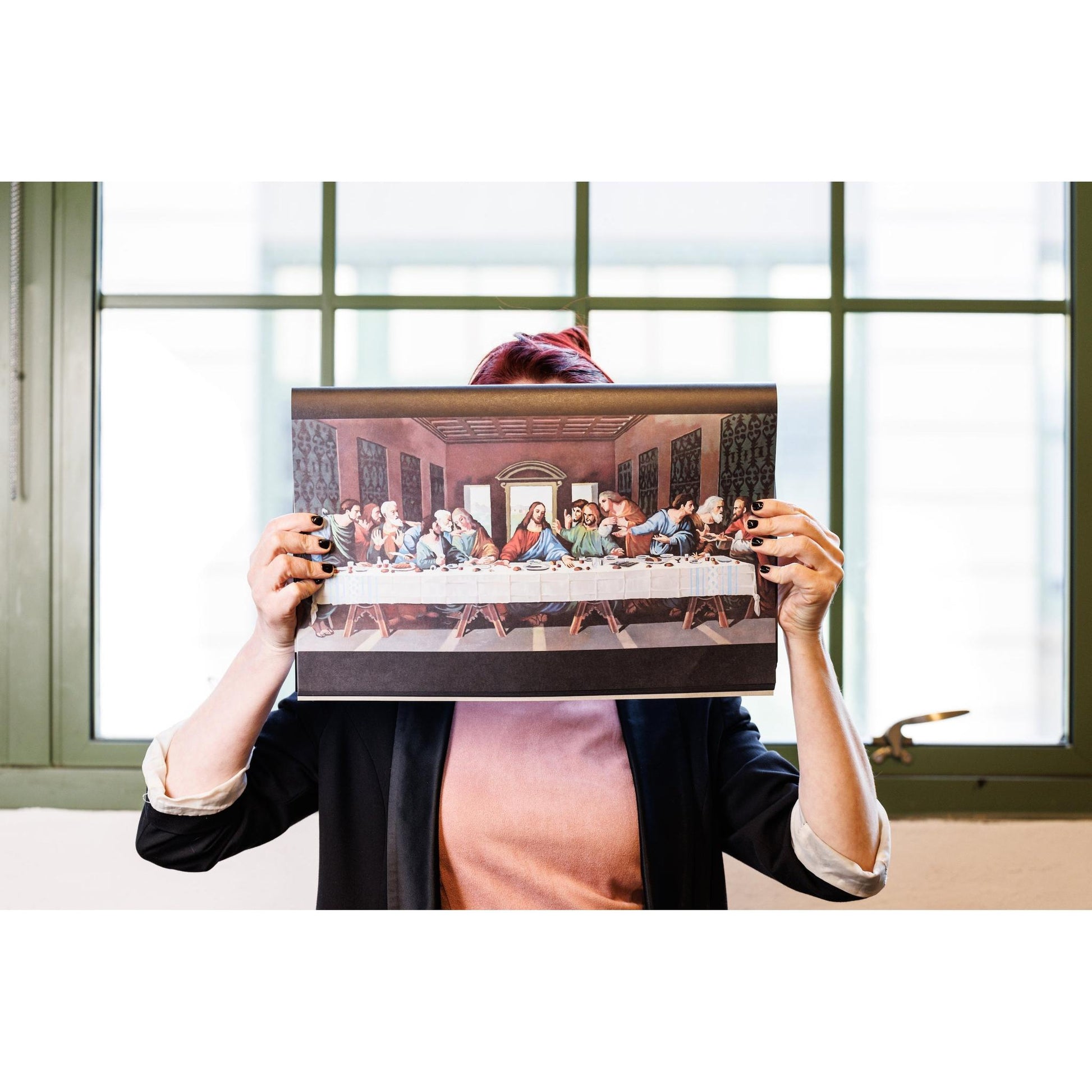 Last Supper Paper Placemats (40 pack) | Funny Peel-Off Pad for a Biblical Feast at Home