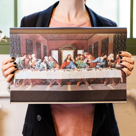 Last Supper Paper Placemats (40 pack) | Funny Peel-Off Pad for a Biblical Feast at Home