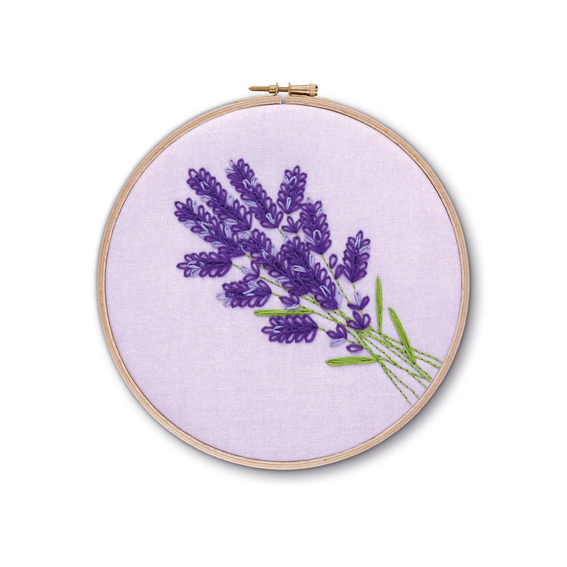 Lavender Handmade Embroidery Kit Hoop Art