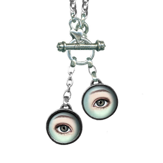 Left and Right Eye Handmade Toggle Necklace