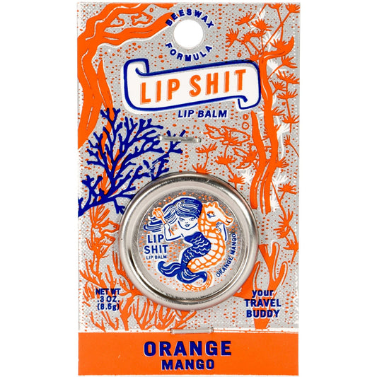 Lip Shit Lip Balm in Orange Mango Beeswax Formula
