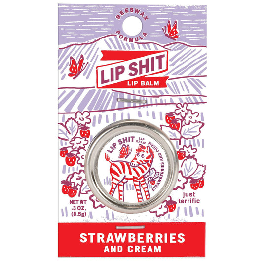 Lip Shit Lip Balm in Strawberries And Cream