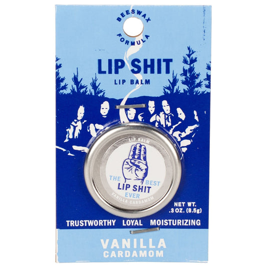 Lip Shit Lip Balm in Vanilla Cardamom Beeswax Formula