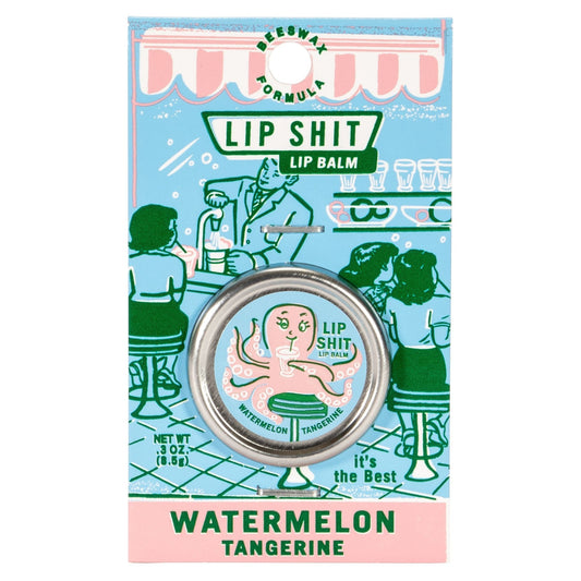 Lip Shit Lip Balm in Watermelon Tangerine Beeswax Formula
