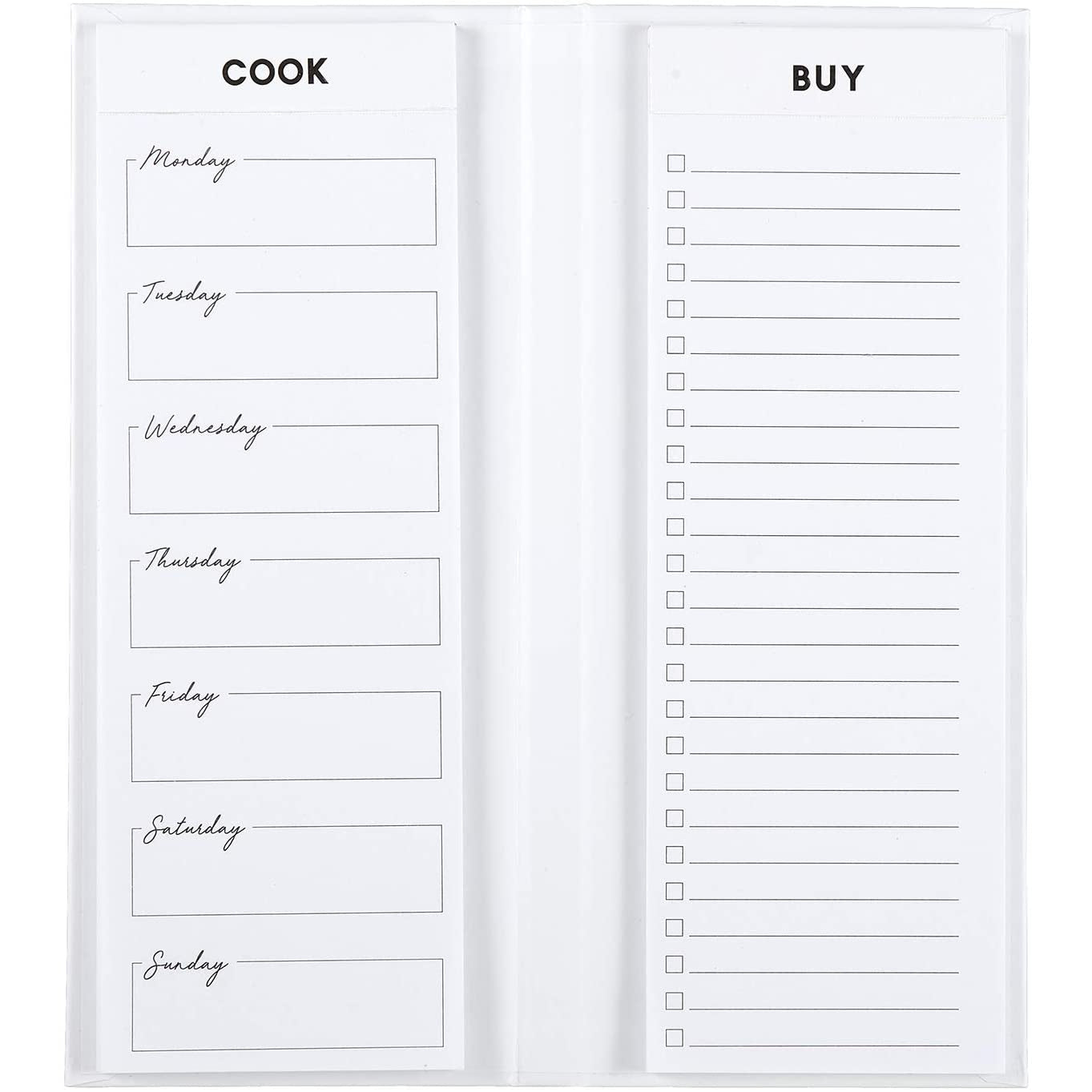 Live Organically Weekly Meal Planner | Hardbound | White and Rose Gold