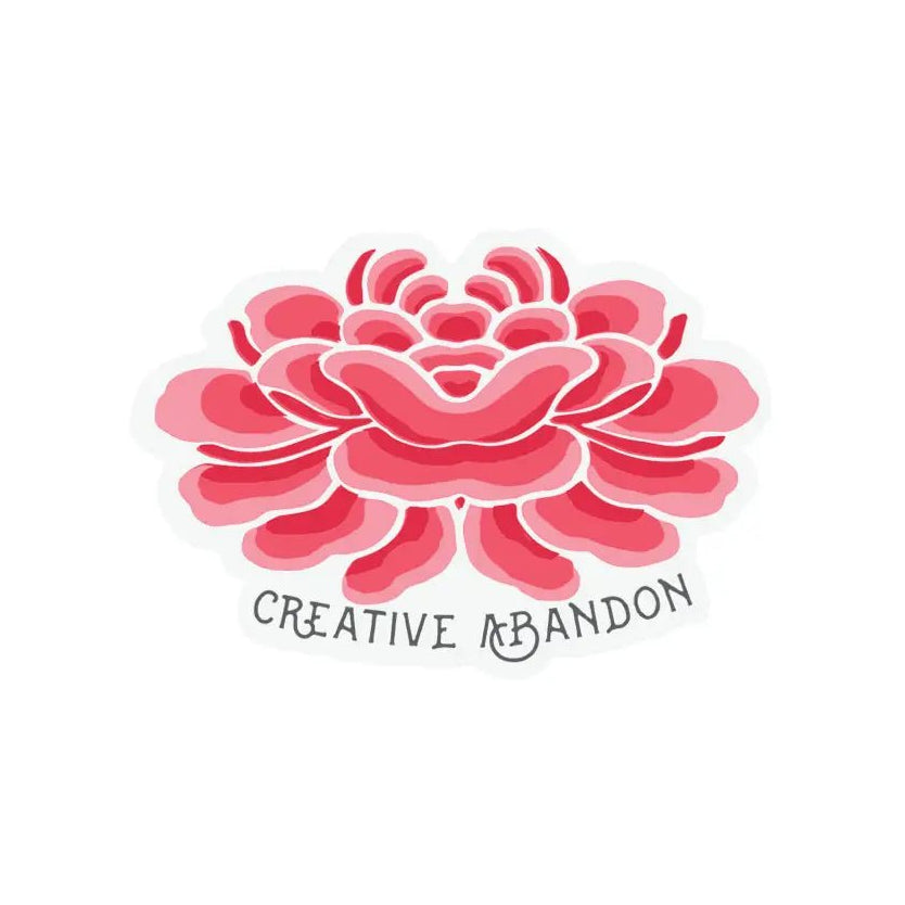 Lotus Flower Creative Abandon Vinyl Sticker