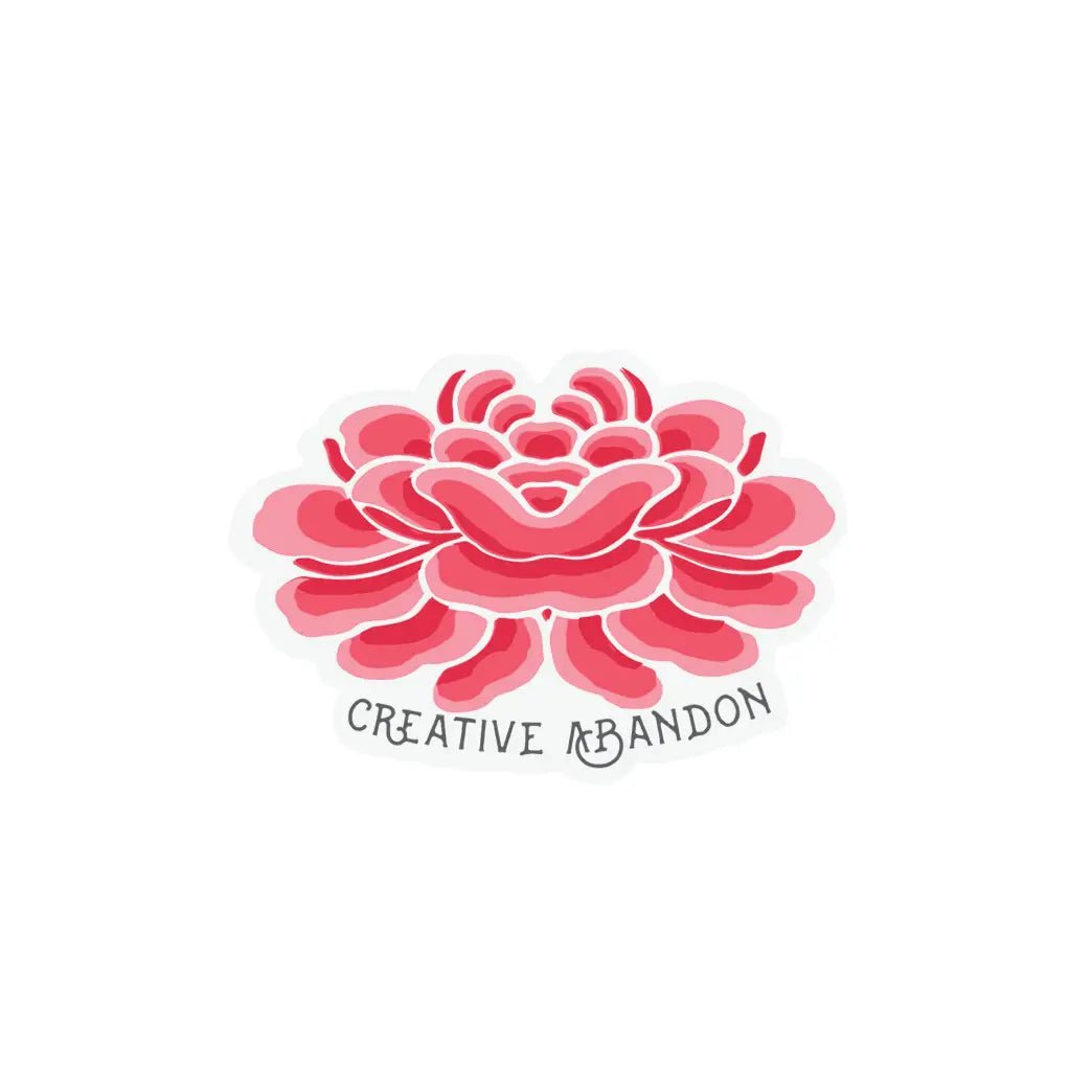 Lotus Flower Creative Abandon Vinyl Sticker