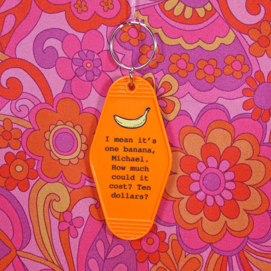 Lucille Bluth Motel Style Keychain in Orange