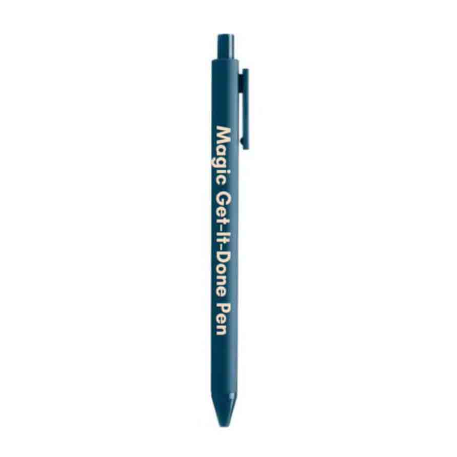 Magic Get-It-Done Pen 💡 | Individual Gel Click Pen in Matte Navy