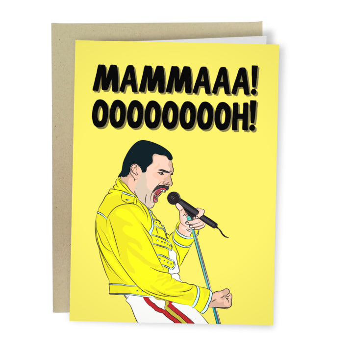 Mamaaa Oooooooohhhhh Freddie Mercury Mother's Day Card