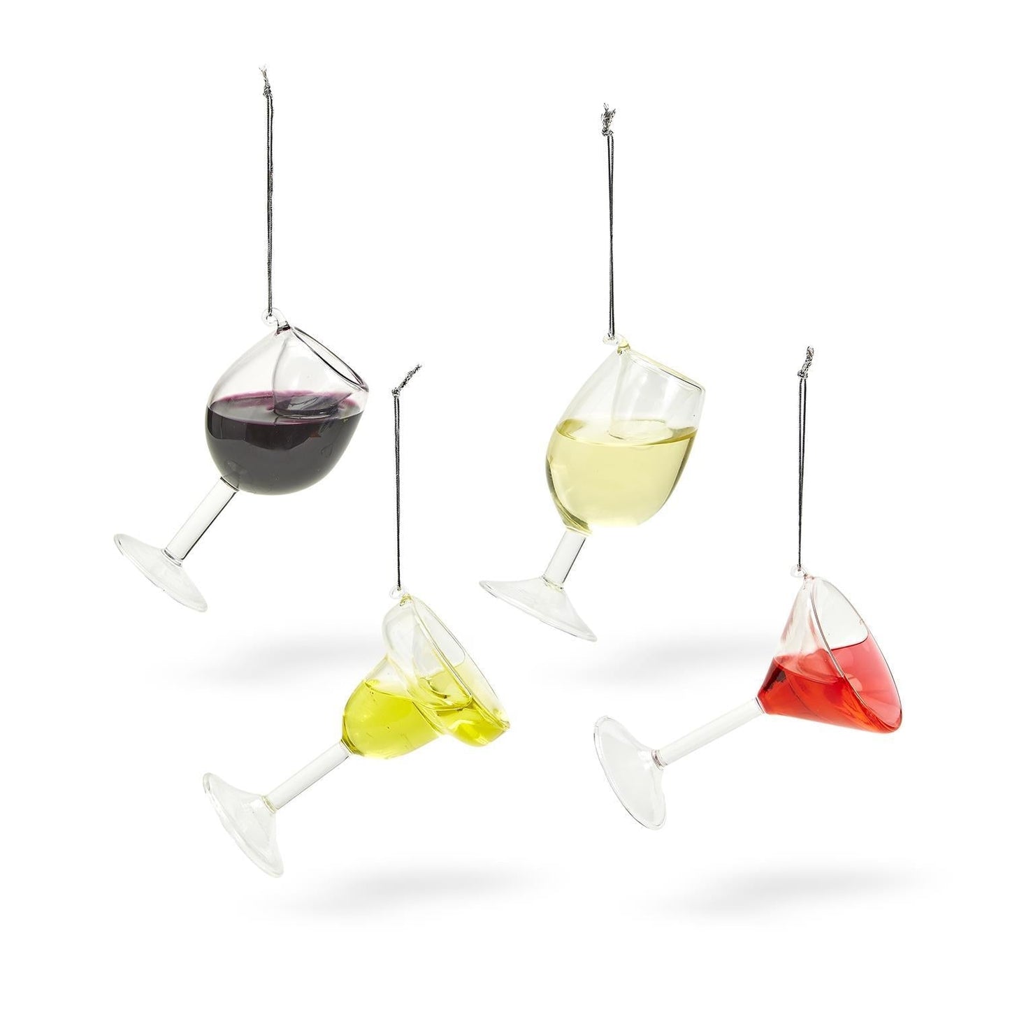 Martini Hand-Crafted Glass Ornament | Real Liquid Inside